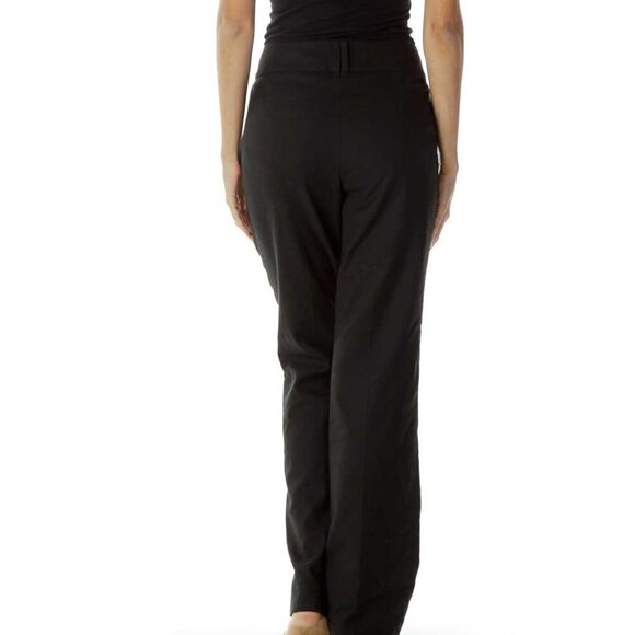 Banana Republic Black Wool Straight Leg Pants - Picture 2 of 3